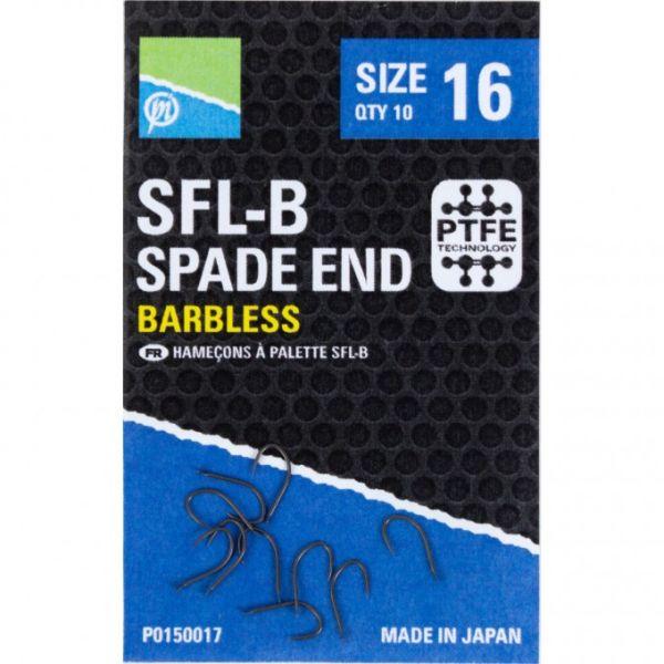 PRESTON SFL-B SPADE END HOOKS BARBLESS 16 PRESTON SFL-B SPADE END HOOKS BARBLESS 16
