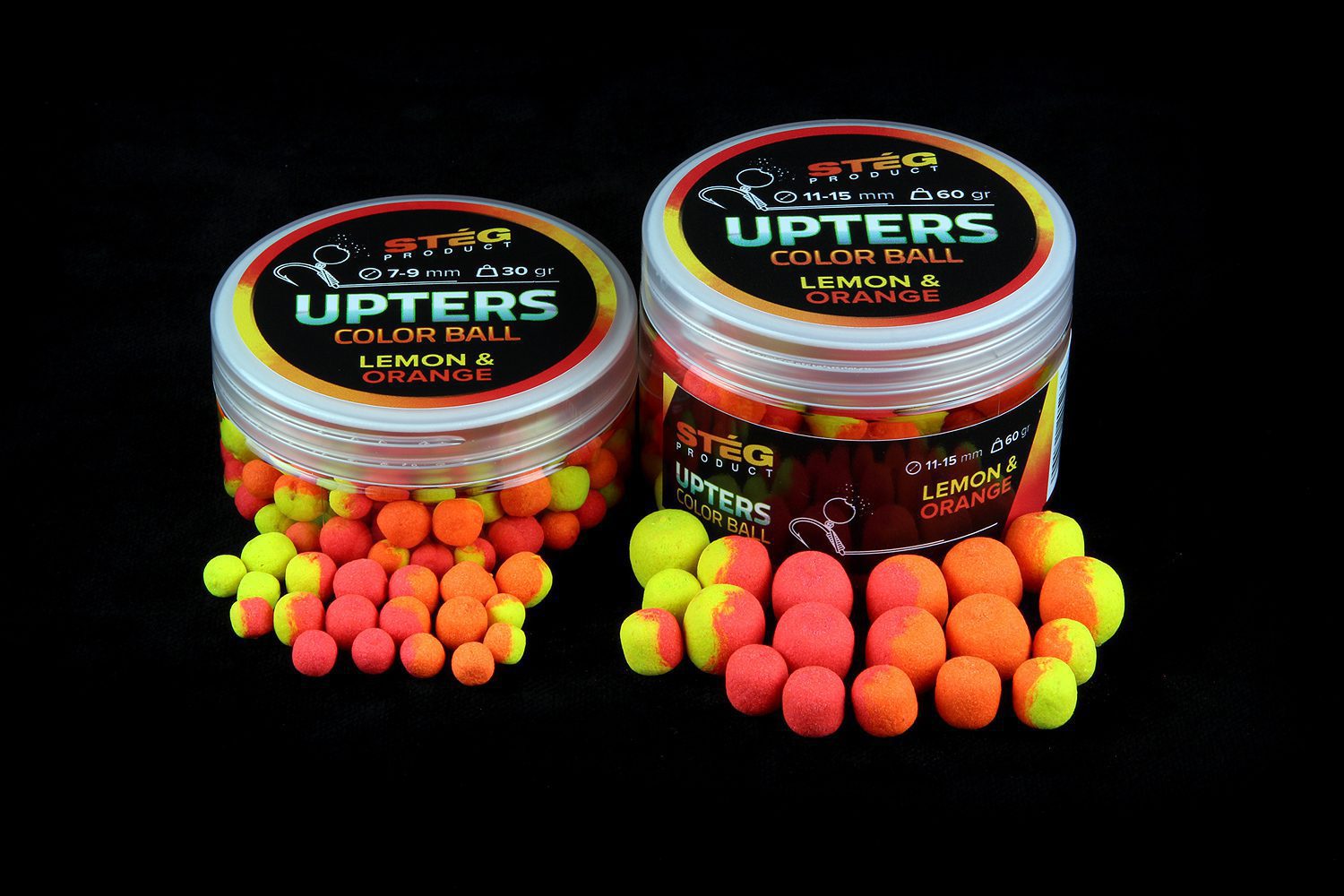 Stég Product Upters Color Ball 11-15mm LEMON & ORANGE 60g Stég Product Upters Color Ball 11-15mm LEMON & ORANGE 60g